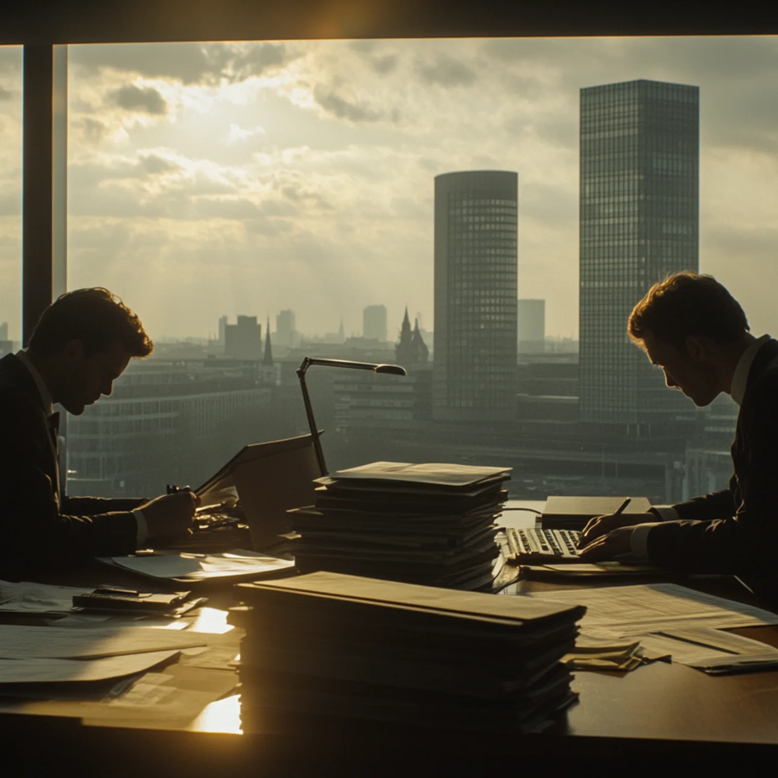 Two tax advisers studying the new AI literacy obligations, made with AI